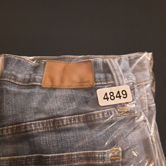 Madewell Jeans Womens 28 High Rise Skinny 10" Tulip Raw Hem‎ Ankle Distressed - Picture 13 of 13